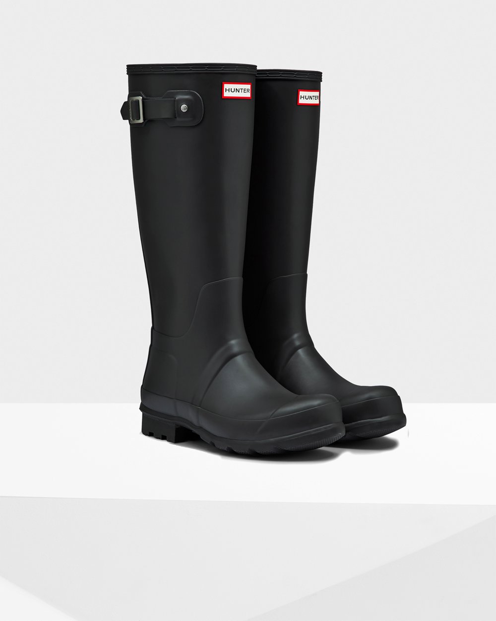 Hunter Original Tall Rain Boots - Sale Clearance Mens Black - NPAUIS793